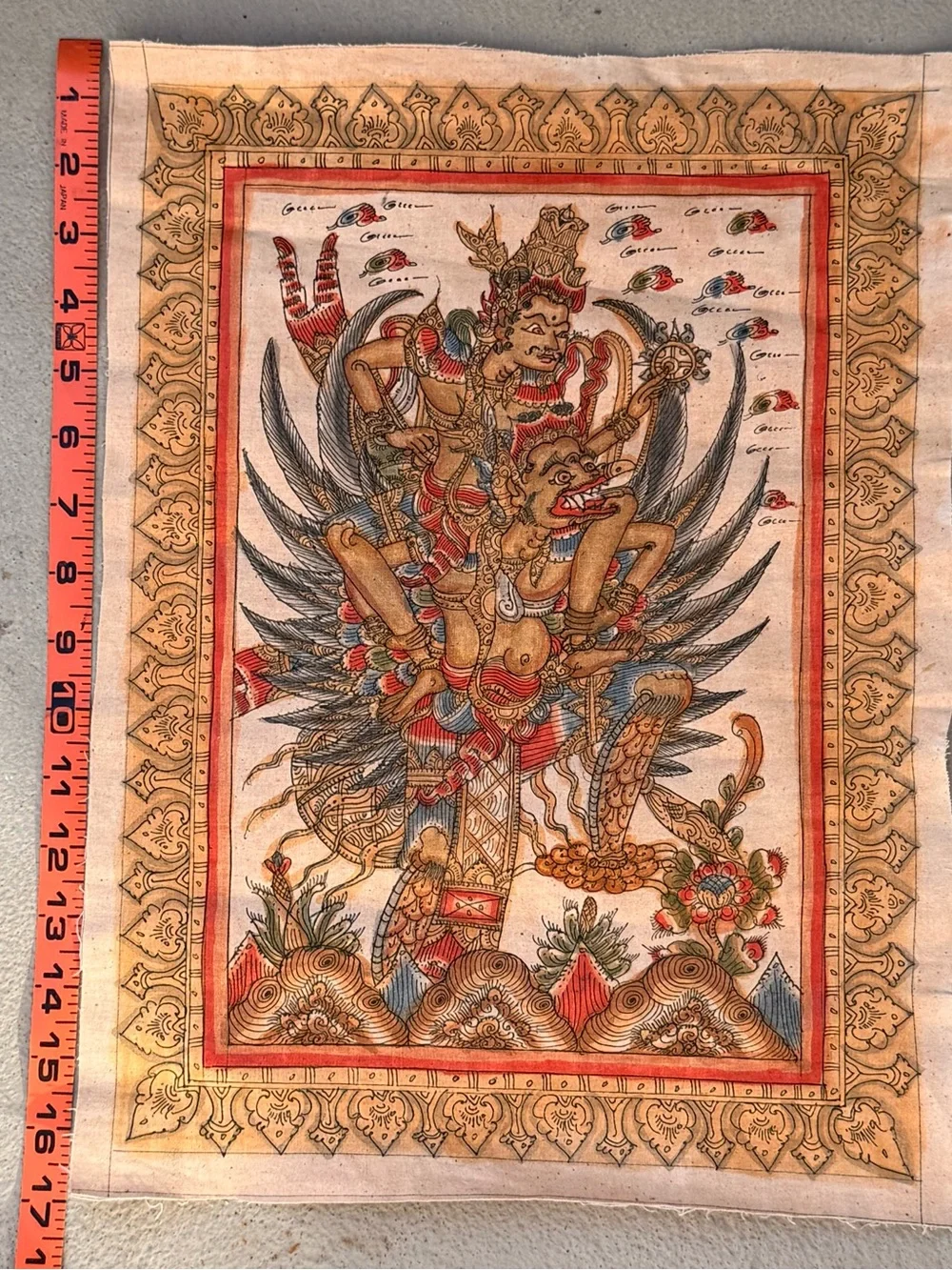 Vintage collectible Hindu Thai artwork